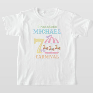 Camiseta Carrusel Circo Carnaval Camisas de cumpleaños Past