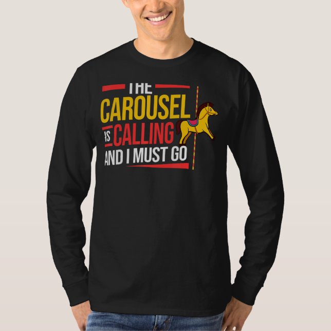 Camiseta Carrusel de caballos Tornado Carnival (Anverso)