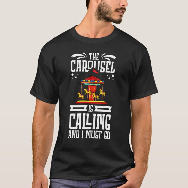 Camiseta Carrusel de caballos Tornado Carnival (Anverso)