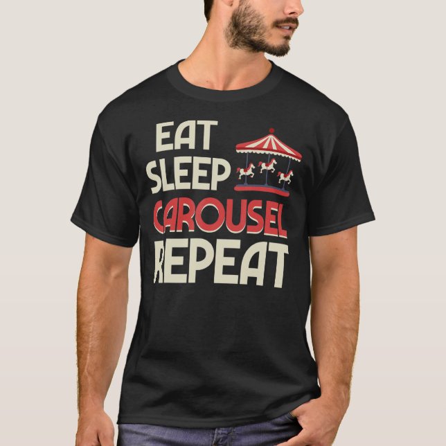 Camiseta Carrusel de caballos Tornado Carnival (Anverso)