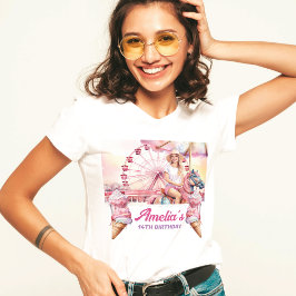 Camiseta Carrusel de parque de atracciones personalizado Cu