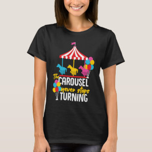 Camiseta Carrusel Horse Merry Go Round Design para Chicas y
