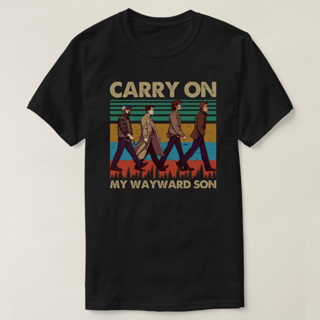 Camiseta Carry On My Wayward Son (Diseño del anverso)
