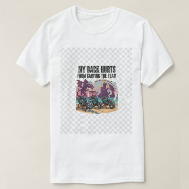 Camiseta Carry the Team (Diseño del anverso)