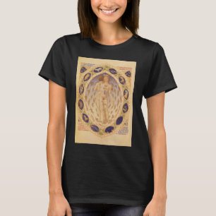 Camiseta Carta Antigüa del Zodiaco Celeste, Astrología Vint