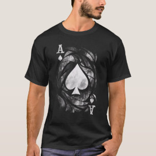Camiseta Carta As Picas Juegos de Dados Baraja Efecto Grung