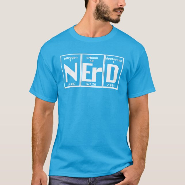 Camiseta Carta atómica de los elementos divertidos del (Anverso)