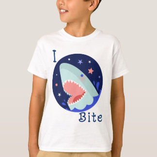 Camiseta Carta azul de tiburones triturados