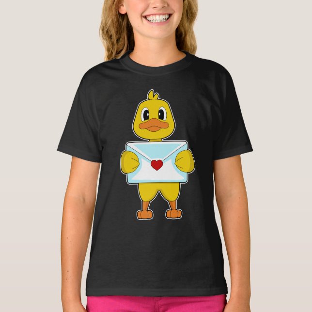 Camiseta Carta de amor de Duck (Anverso)