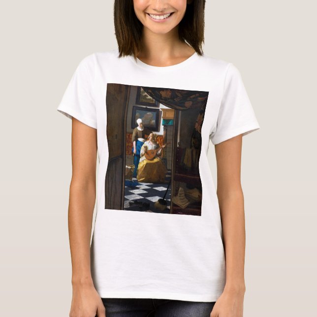 Camiseta Carta de amor, Johannes Vermeer (Anverso)