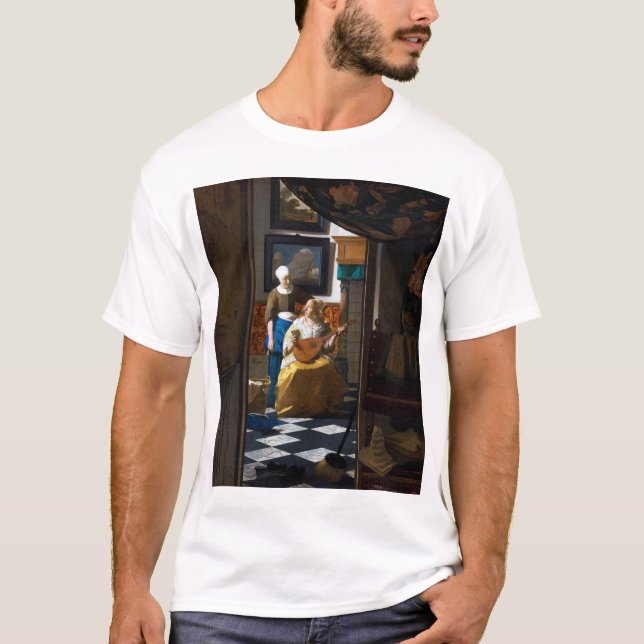 Camiseta Carta de amor, Johannes Vermeer (Anverso)