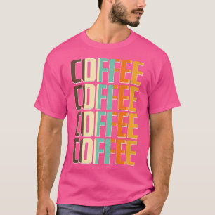 Camiseta Carta de café para mujeres Impresión Graciosa Caf