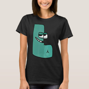Camiseta Carta De Emoción L Alfabeto Lore Para Niños, Chica