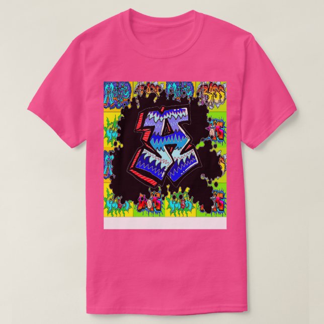 Camiseta carta de graffiti con spray urbano (Diseño del anverso)