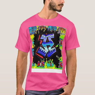 Camiseta carta de graffiti con spray urbano