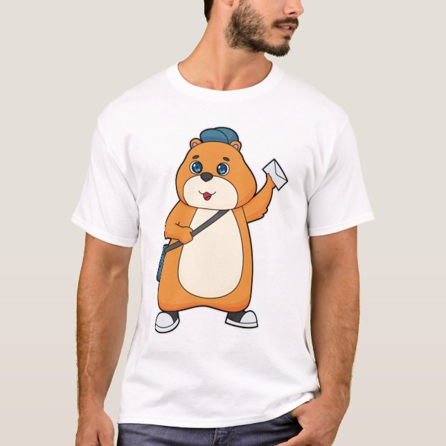 Camiseta Carta de Hamster Postman (Anverso)