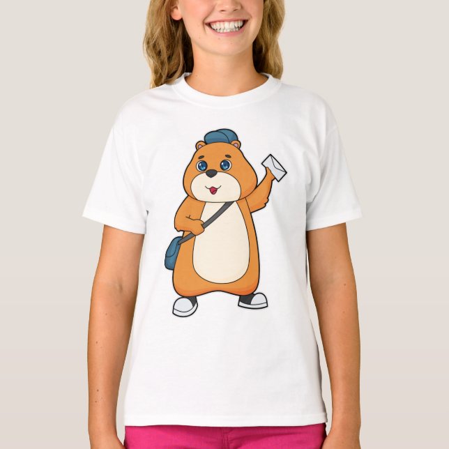 Camiseta Carta de Hamster Postman (Anverso)