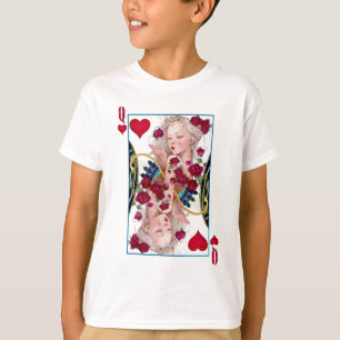 Camiseta Carta de juego de la Reina de los Corazones con gr