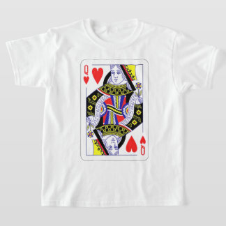 Camiseta Carta de juego de la Reina de los Corazones con gr