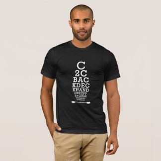 Camiseta Carta de ojo del rollo del kajak