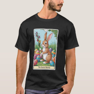 Camiseta Carta de Tarot Conejo Feliz Pascua Huevo de Pascua