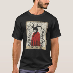 Camiseta Carta de Tarot de Bruja El Diablo Premium para Muj