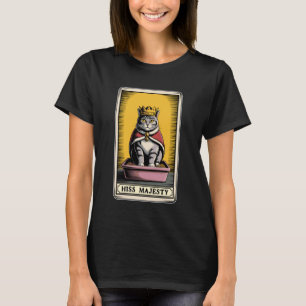 Camiseta Carta de Tarot de Gato Silbido Majestad Caja de Ar