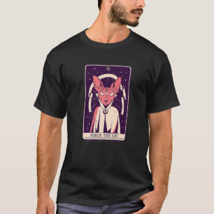 Camiseta Carta de Tarot de Horus El Gato