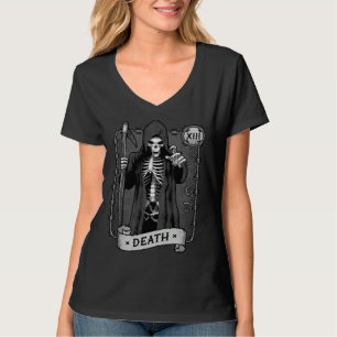 Camiseta Carta de Tarot de la Muerte Ocultismo Astrología S