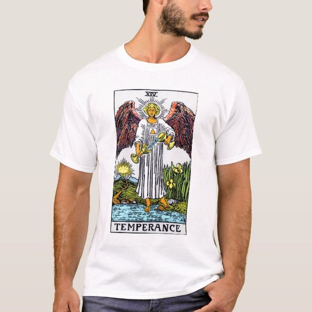 Camiseta Carta de tarot de la templanza (Anverso)