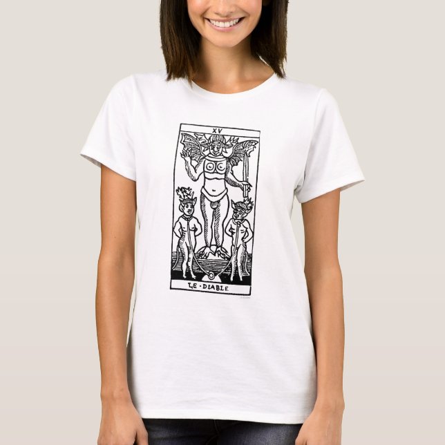 Camiseta Carta de tarot: El diablo (Anverso)