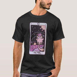 Camiseta Carta de Tarot El Loco y Gato