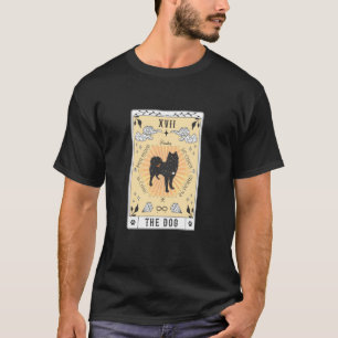 Camiseta Carta de Tarot El Perro Husky Espacio Celeste Gala