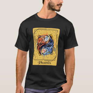 Camiseta Carta de Tarot Fénix Ying Yang Ave de Fuego con Fa