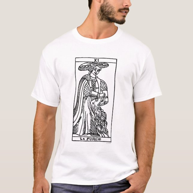 Camiseta Carta de tarot: Fuerza (Anverso)