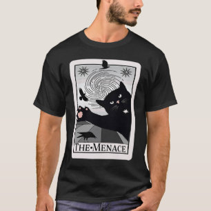 Camiseta Carta de Tarot Gato El Menace Lector Oculto Gato