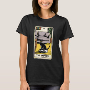 Camiseta Carta de Tarot La Emperatriz Gato En Aspiradora Ro