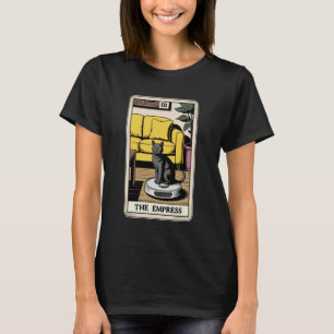 Camiseta Carta de Tarot La Emperatriz Gato En Aspiradora Ro