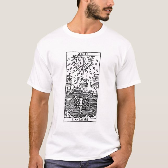 Camiseta Carta de tarot: La luna (Anverso)