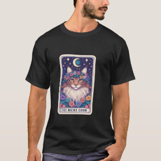 Camiseta Carta de Tarot Maine Coon