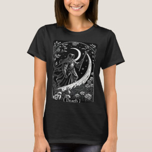 Camiseta Carta de Tarot Muerte Segador Ocultismo Gótico Bru