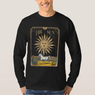Camiseta Carta del Tarot El Sol Lector Psíquico Oculto Meta