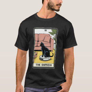 Camiseta Carta del Tarot La Emperatriz Gato En Aspiradora R