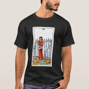 Camiseta Carta del Tarot Vintage Ocho de Espadas - Rider Wa