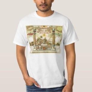 Camiseta Carta emblemática e historia masónica de FAM