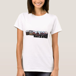 Camiseta Carta grande de Sedona Arizona - Vistas a la monta