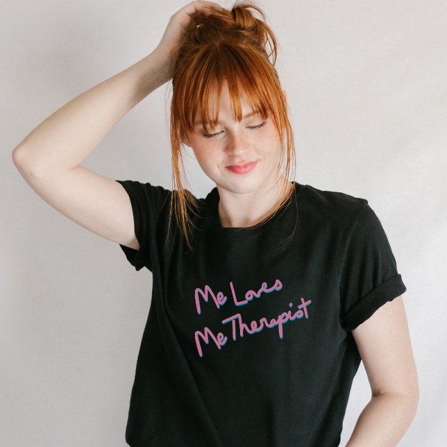 Camiseta Carta humorística sobre la salud mental y la mano  (Subido por el creador)