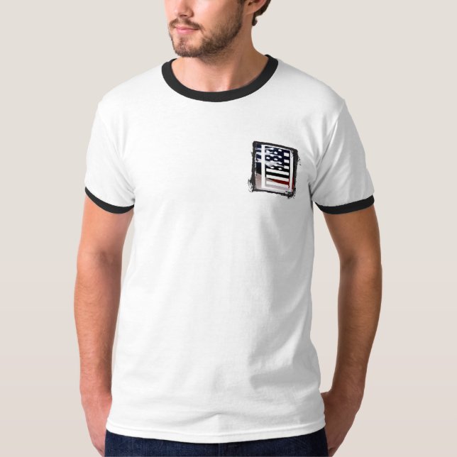 Camiseta Carta I Monograma Estados Unidos inicial (Anverso)