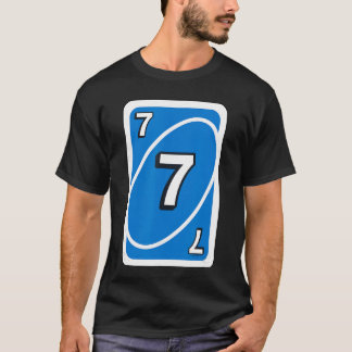 Camiseta Carta UNO Halloween Azul 7