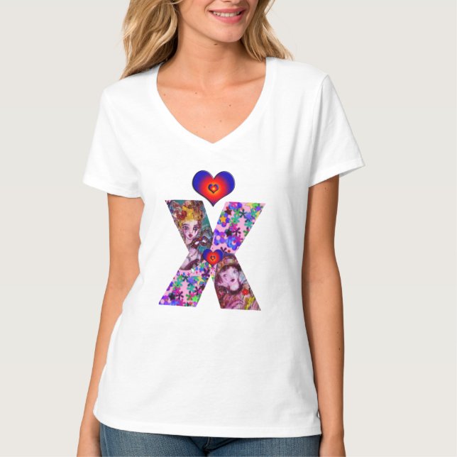 CAMISETA CARTA VALENTINA VENECIANA MASQUERADE MONOGRAM X (Anverso)
